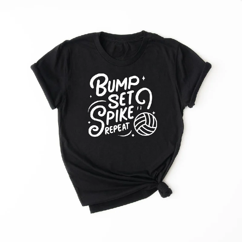 Volleyball Jersey for Retro Fans-Bump, Set, Spike, Repeat Volleyball Kids & Teens T-Shirt