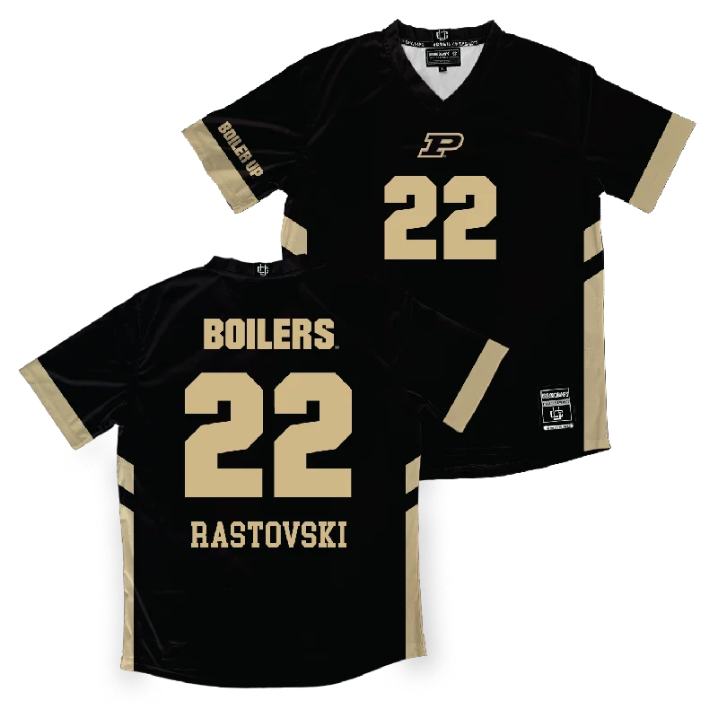 Personalized Kids Volleyball Jersey-Purdue Women's Volleyball Black Jersey - Emily Rastovski | #22