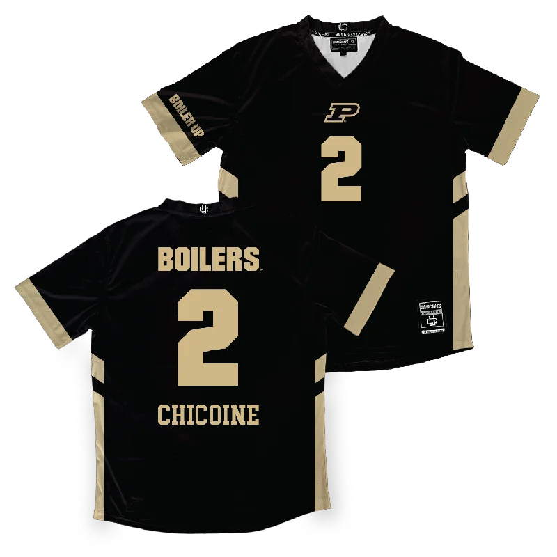 Unique Volleyball Jersey-Purdue Women's Volleyball Black Jersey - Chloe Chicoine | #2