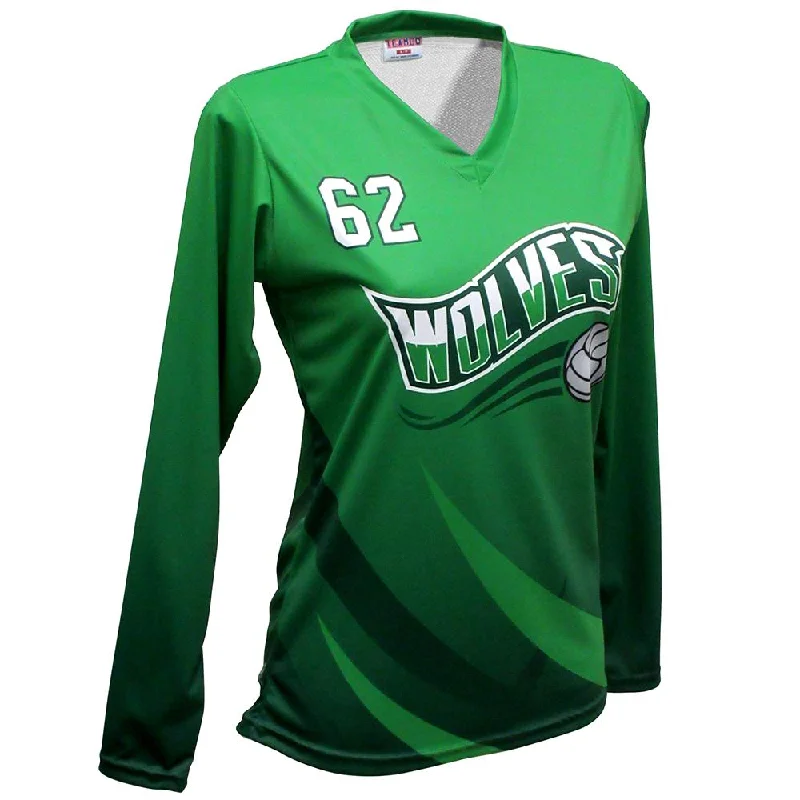 Volleyball Jersey for Sports Fanatics-SVB 1109LS - Women's Volleyball Jersey