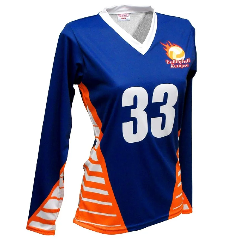 Volleyball Jersey for Friends Groups-SVB 1116LS - Women's Volleyball Jersey