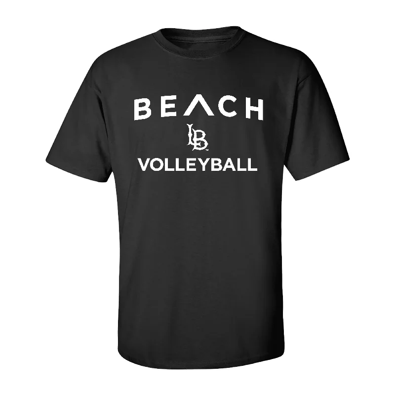 Volleyball Jersey for Sports Fanatics-Volleyball Beach Caret T-Shirt - Black, MV Sport