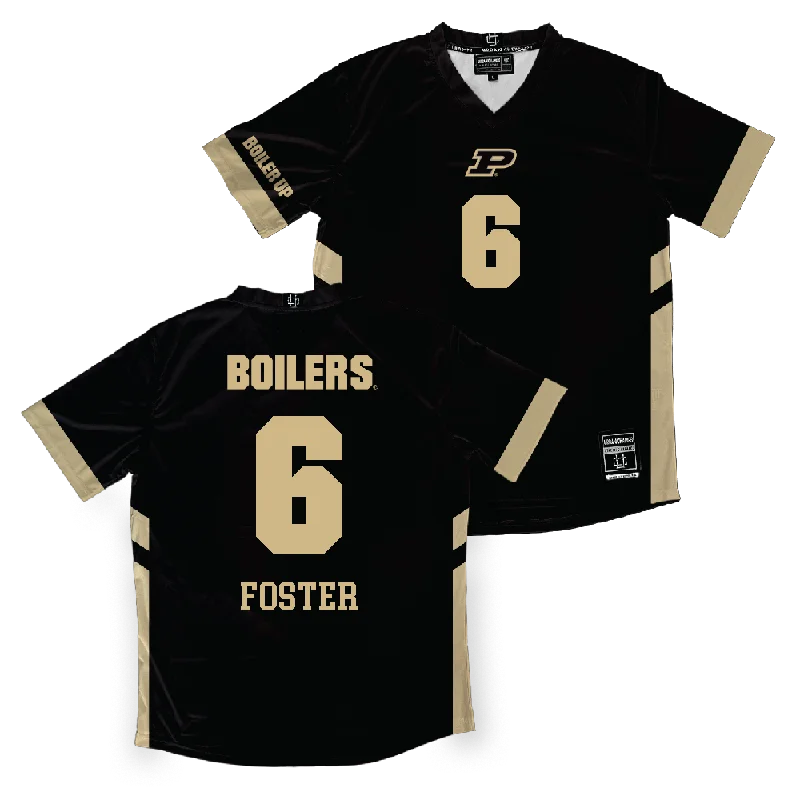 Volleyball Jersey with Team Logo-Purdue Women's Volleyball Black Jersey  - Sienna Foster