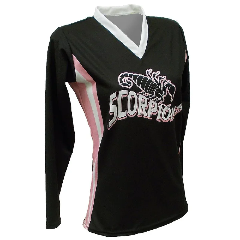 Volleyball Jersey with Bold Lettering-SVB 1076LS - Women's Volleyball Jersey