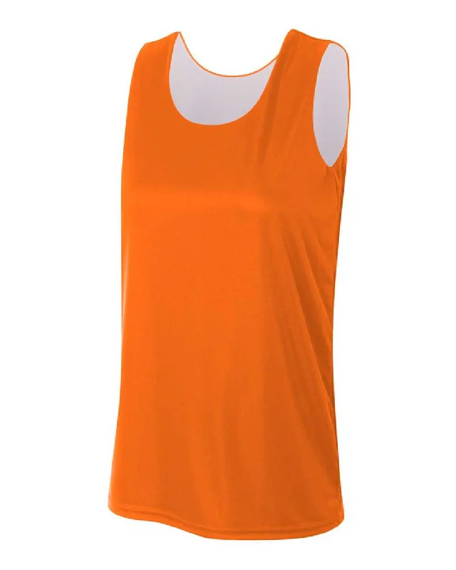 Basketball Jersey for Youth Basketball-A4 NW2375 Women's Reversible Jump Jersey - Orange White