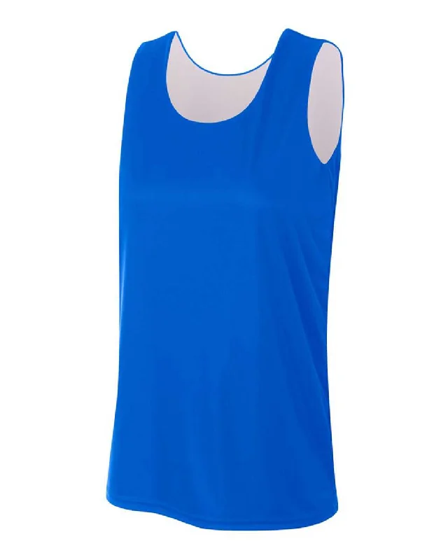 Basketball Jersey for Basketball Clubs-A4 NW2375 Women's Reversible Jump Jersey - Royal White