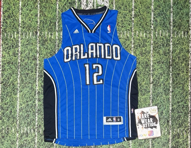 Basketball Jersey with Breathable Fabric-Adidas Swingman Orlando Magic Dwight Howard Jersey Sz M