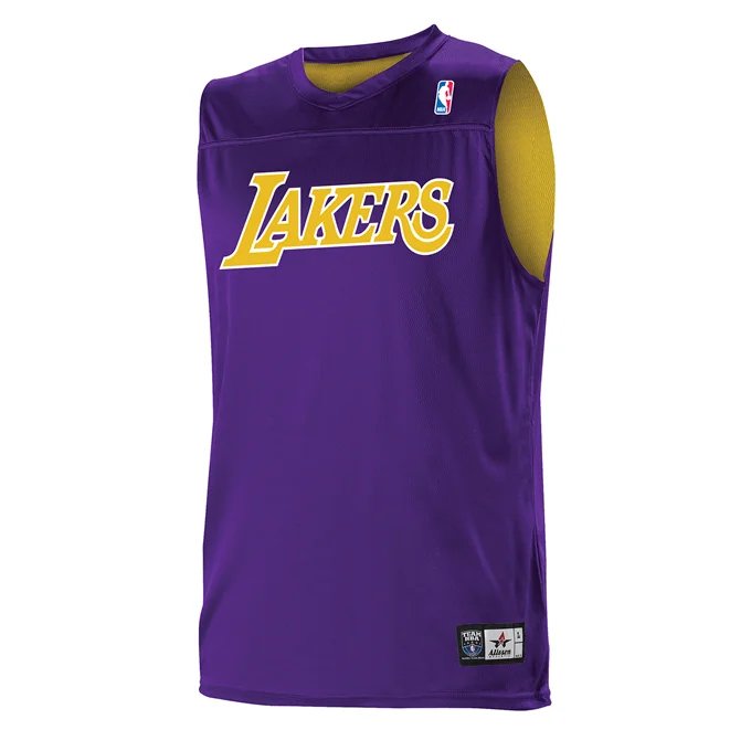 Basketball Jersey with Full Sleeves-Alleson Men's NBA Logo Reversible Game Jersey - Western Conference