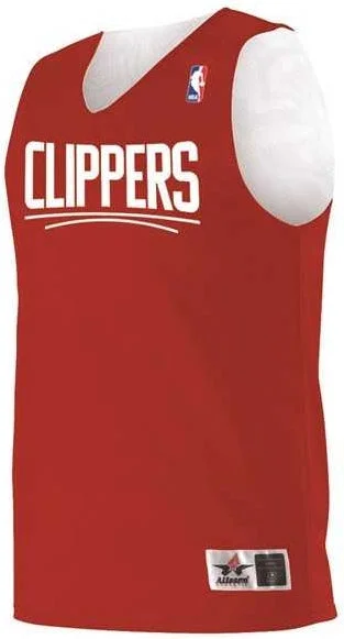 Retro Basketball Jersey-Alleson Athletic A115LA Adult NBA Logo'd Reversible Jersey - Los Angeles Clippers