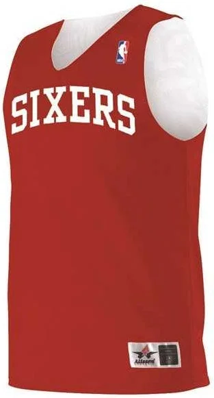 Alleson Athletic A115LA Adult NBA Logo'd Reversible Jersey - Philadelphia 76ers