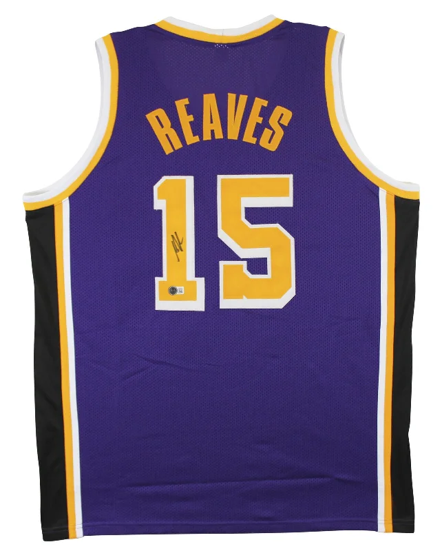 Basketball Jersey with Custom Logo-Austin Reaves Authentic Signed Purple Pro Style Jersey BAS Witnessed