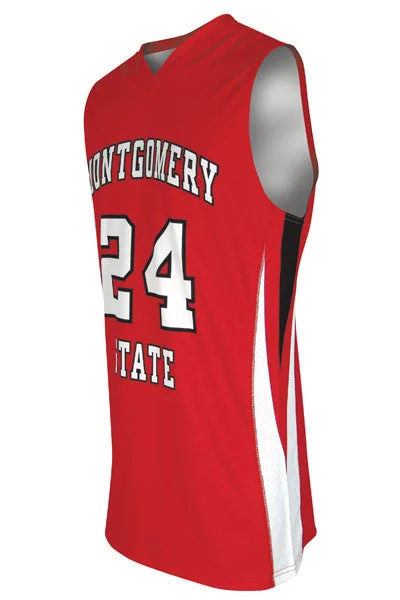 Basketball Jersey with Team Logo-Dynamic Team Sports Custom Sublimated Basketball Jersey Design