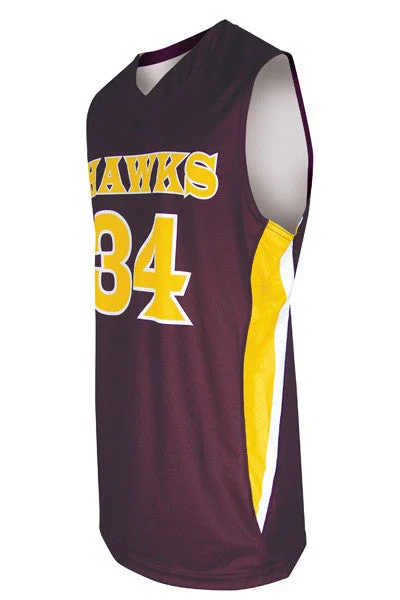 Basketball Jersey with Reversible Design-Dynamic Team Sports Custom Sublimated Basketball Jersey Design