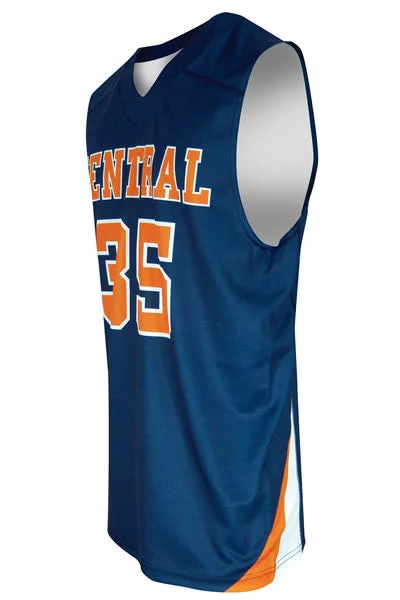 Basketball Jersey with Embellished Logos-Dynamic Team Sports Custom Sublimated Basketball Jersey Design