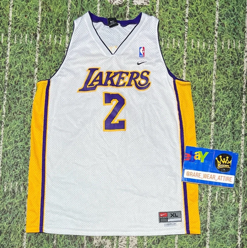 Basketball Jersey for Custom Orders-Derek Fisher Los Angeles Lakers Jersey Nike Swingman NBA Basketball Xl