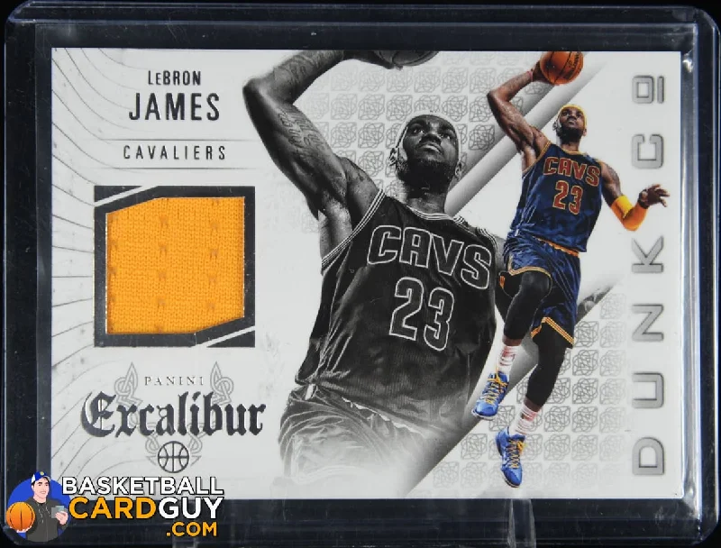 Basketball Jersey with Custom Player Numbers-LeBron James 2014-15 Panini Excalibur Dunk Company Jerseys #4