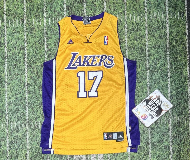 Basketball Jersey for Practice Games-Los Angeles Adidas Andrew Bynum Lakers Jersey S Nba Basketball