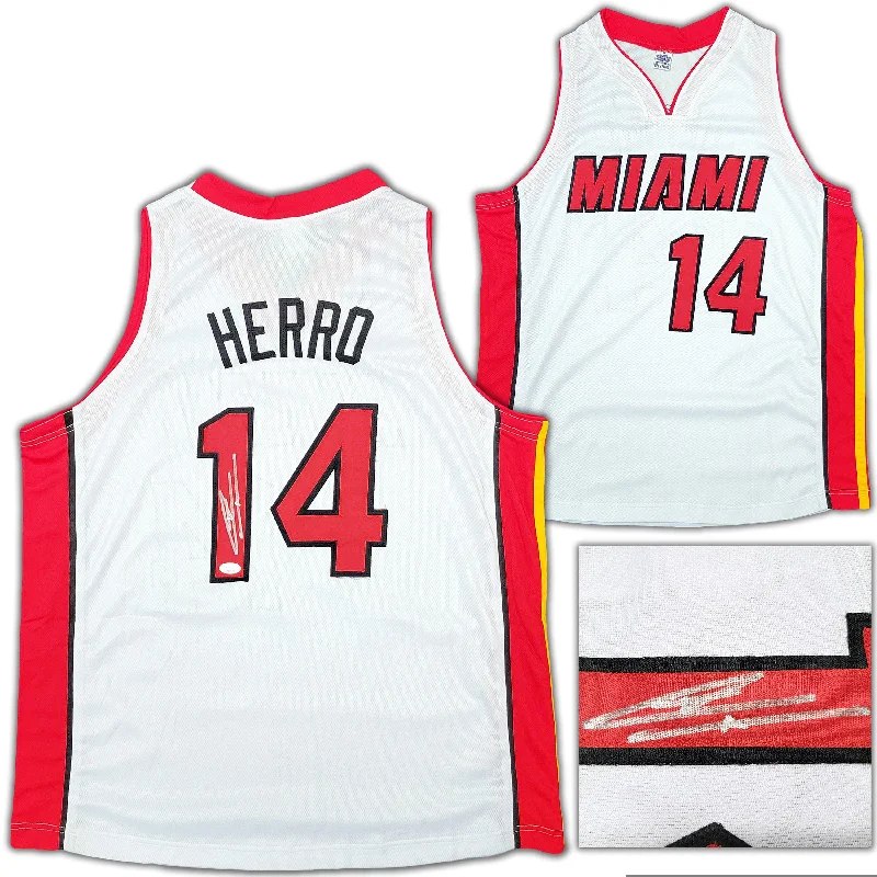 Basketball Jersey for Winter Games-Miami Heat Tyler Herro Autographed White Jersey JSA Stock #207954