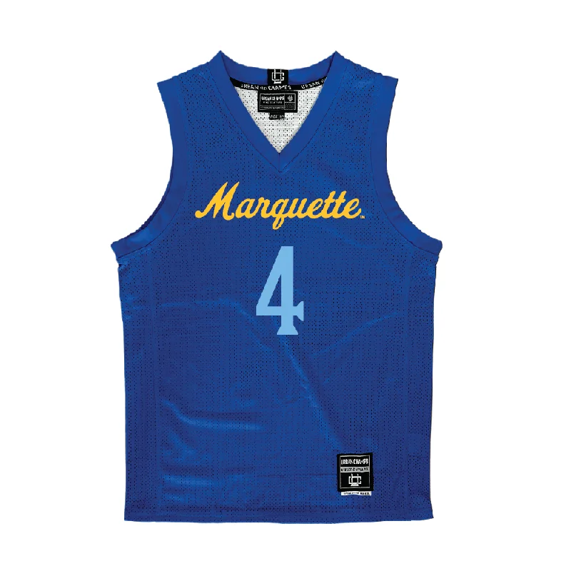 Professional Team Basketball Jersey-Navy Marquette Women's Basketball Jersey - Abbey Cracknell