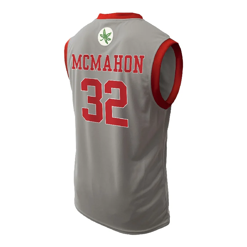 Basketball Jersey with Button Front-Ohio State Buckeyes Genuine Collective Basketball Student Athlete Jersey #32 Cotie McMahon