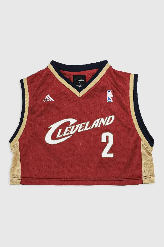 Basketball Jersey with Tight Fit-Rework Cleveland Cavaliers Crop Jersey - M