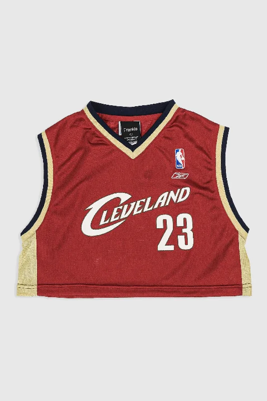 Basketball Jersey for Corporate Events-Rework Cleveland Cavaliers Crop Jersey - S, M