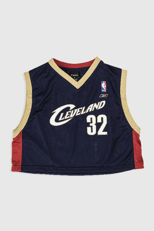 Basketball Jersey for Sports Merchandising-Rework Cleveland Cavaliers Crop Jersey - XL