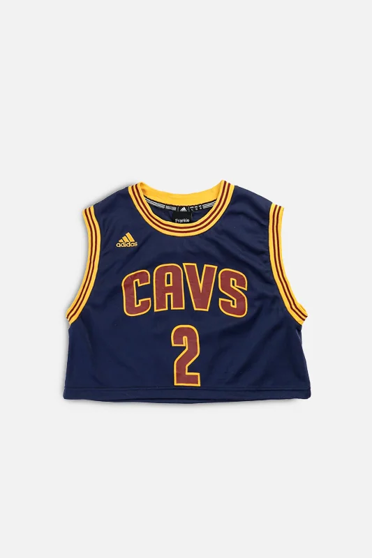 Basketball Jersey for College Players-Rework Cleveland Cavaliers NBA Crop Jersey - M