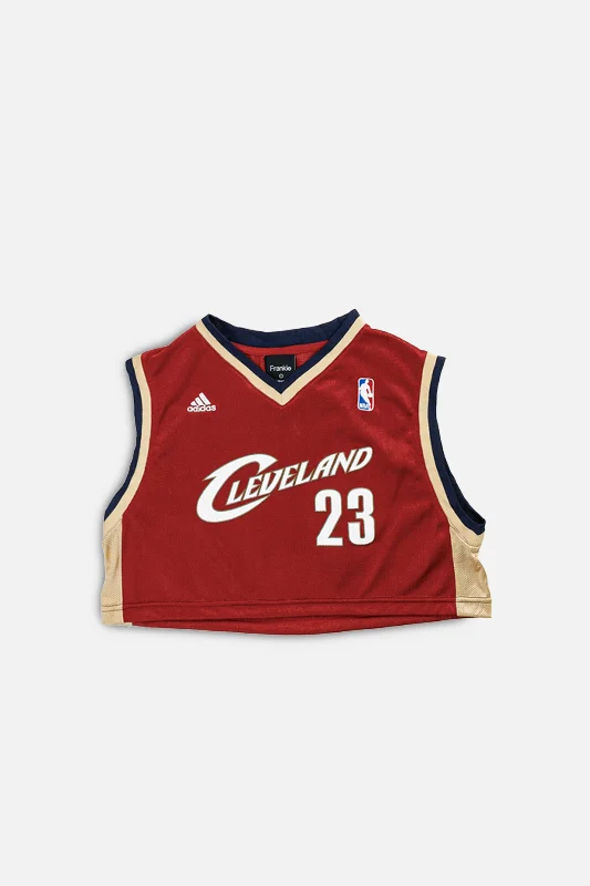 Best Basketball Jersey-Rework Cleveland Cavaliers NBA Crop Jersey - S