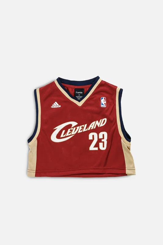 Basketball Jersey for Sale-Rework Cleveland Cavaliers NBA Crop Jersey - S