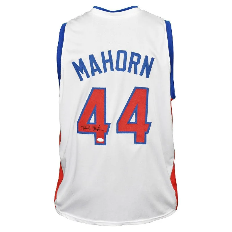 Basketball Jersey with Personalized Design-Rick Mahorn Signed Detroit White Basketball Jersey (JSA)