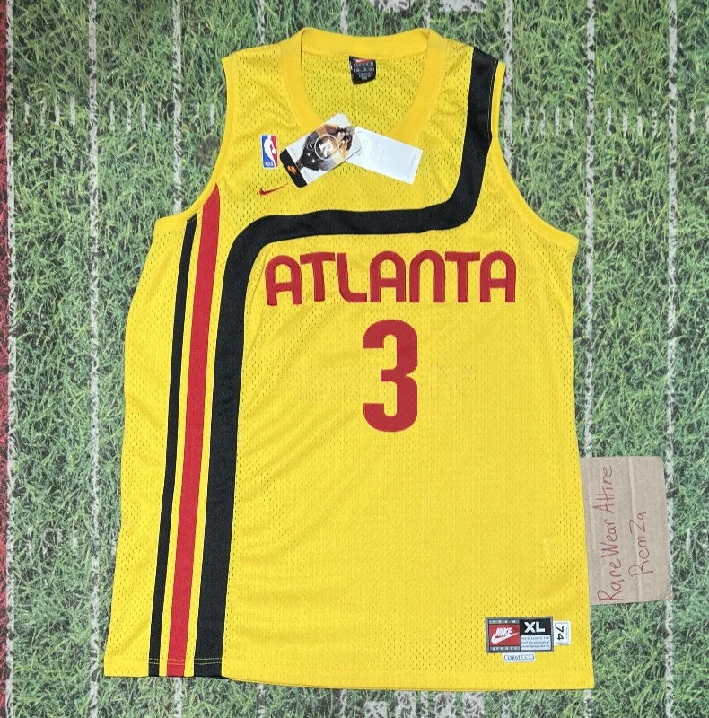 Retro Custom Basketball Jersey-Shareef Abdur-Rahim Atlanta Hawks Basketball Nike rewind Jersey Nba Sz XL New