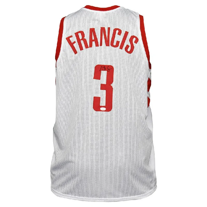 Basketball Jersey with Mesh Sleeves-Steve Francis Signed Houston Pro White Basketball Jersey (JSA)