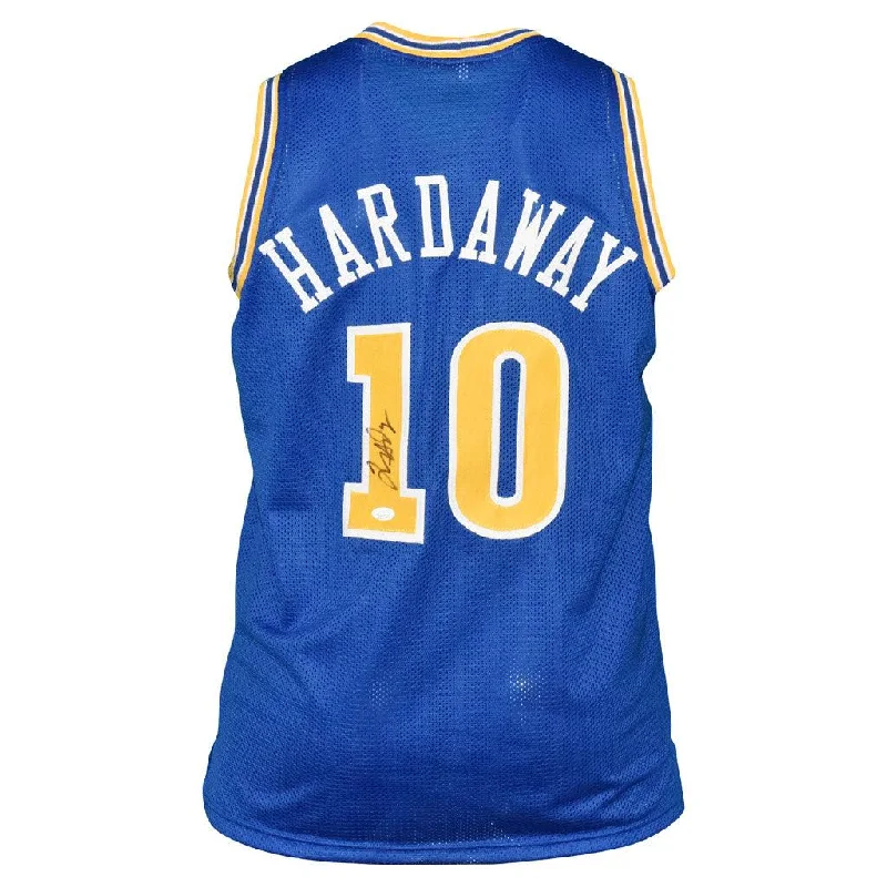 Basketball Jersey for Custom Event-Tim Hardaway Signed Golden State Blue Basketball Jersey (JSA)