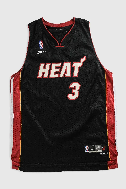 Basketball Jersey for Family Games-Vintage Heat NBA Jersey