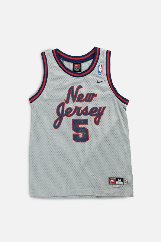 Custom Basketball Jersey with Patches-Vintage New Jersey Nets NBA Jersey - Women's XS