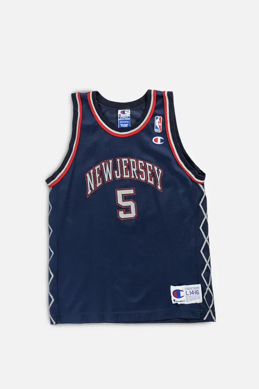 Basketball Jersey with Team Number-Vintage New Jersey Nets NBA Jersey - Women's XS