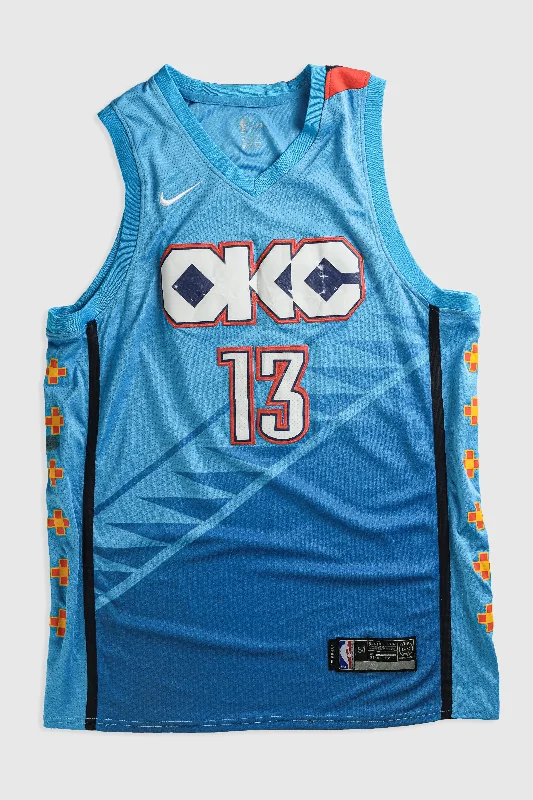 Basketball Jersey with Bold Colors-Vintage Thunder NBA Jersey