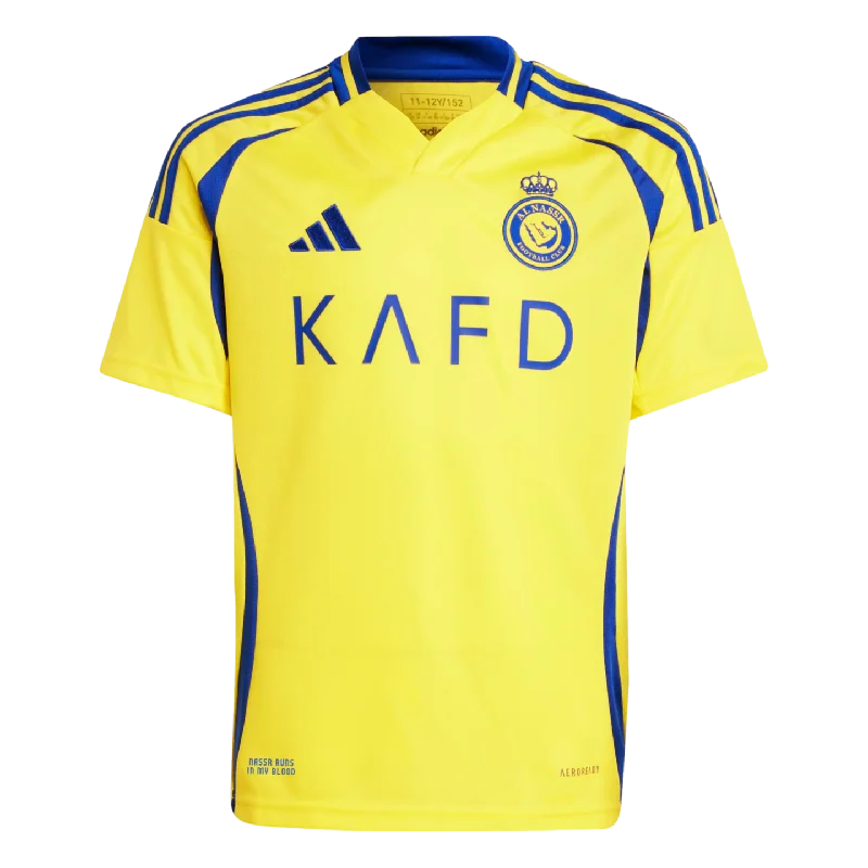 Football Jersey with Player Customization-Adidas Al Nassar FC 24/25 Ronaldo Youth Home Jersey