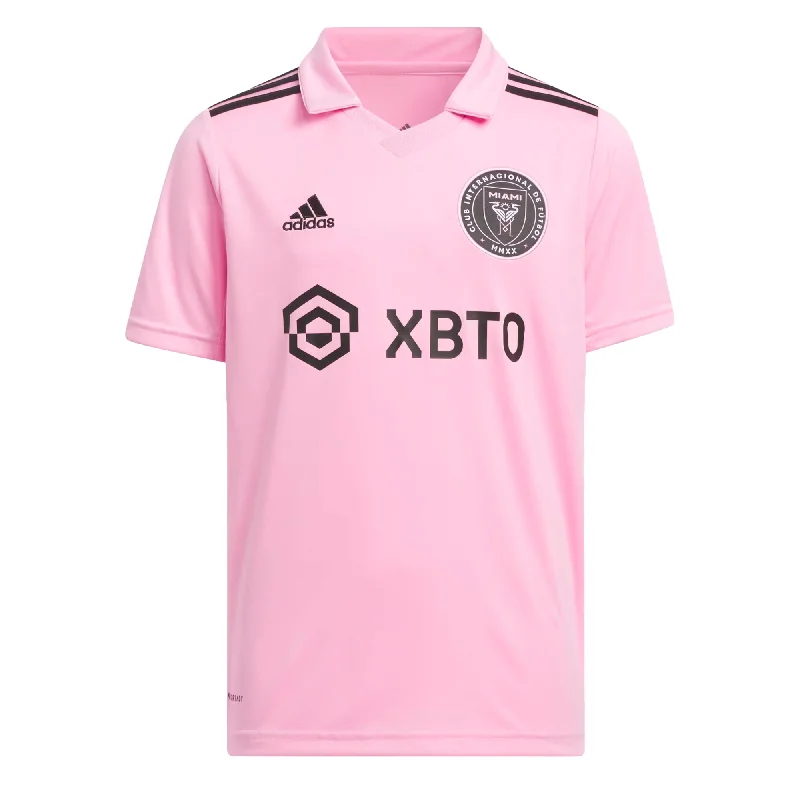 Football Jersey for Community Events-adidas Kids Inter Miami 2022/23 Messi #10 Home Jersey Pink/Black