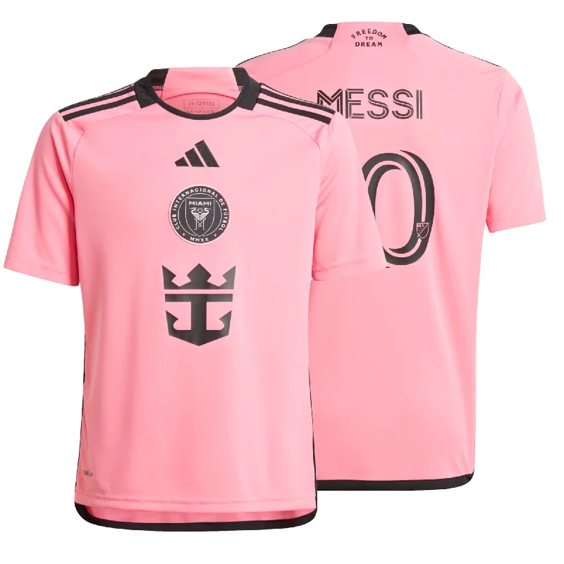 Football Jersey for Local League-adidas Kids Inter Miami 2024/25 Home Jersey w/ Messi #10 Printing