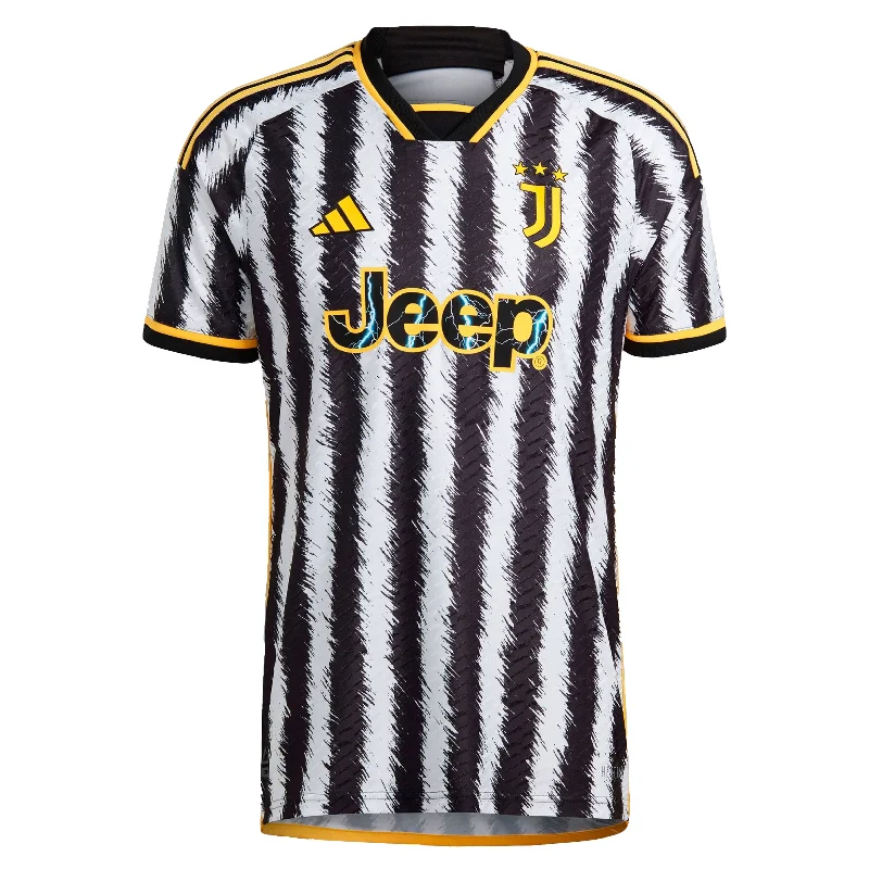 Football Jersey for College Students-adidas Men's Juventus 2023/24 Authentic Home Jersey White/Black