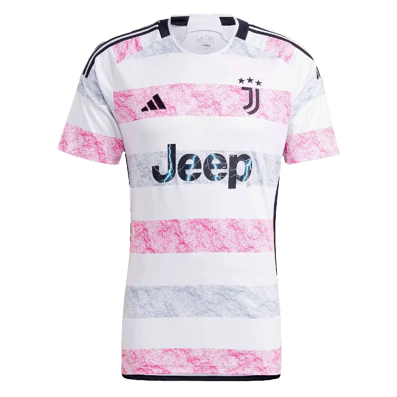 Football Jersey with Player Number Design-adidas Men's Juventus 2023/24 Away Jersey White/Black