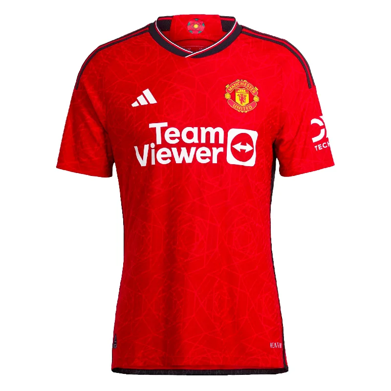 High Quality Football Jersey-adidas Men's Manchester United 2023/24 Authentic Home Jersey Red