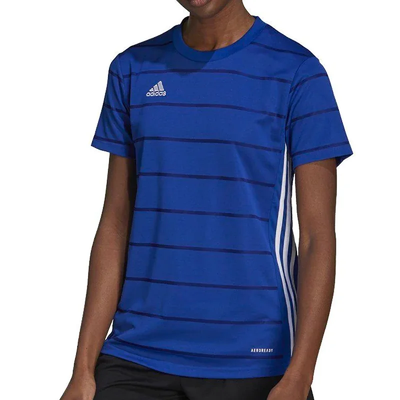 Football Jersey with Embellished Logos-adidas Women's Campeon 21 Jersey Royal Blue