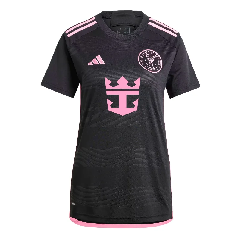 Football Jersey for Club Events-adidas Women's Inter Miami 2023/24 Away Jersey Black/Pink