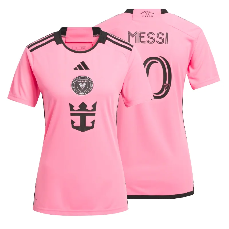 Custom Football Jersey with Player Details-adidas Women's Inter Miami 2024/25 Home Jersey w/ Messi #10 Printing