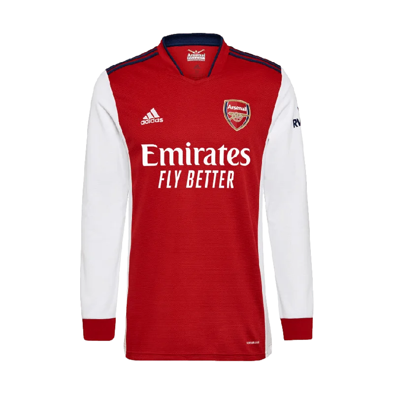 Football Jersey for Team-Arsenal 21/22 Long Sleeve Home Jersey