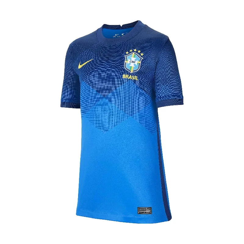 Football Jersey with Bold Design-Brazil 2020 Youth Away Jersey