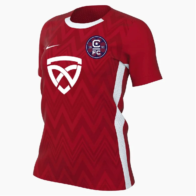 Football Jersey with Contrast Panels-Capital FC Academy Red Jersey [Women's]